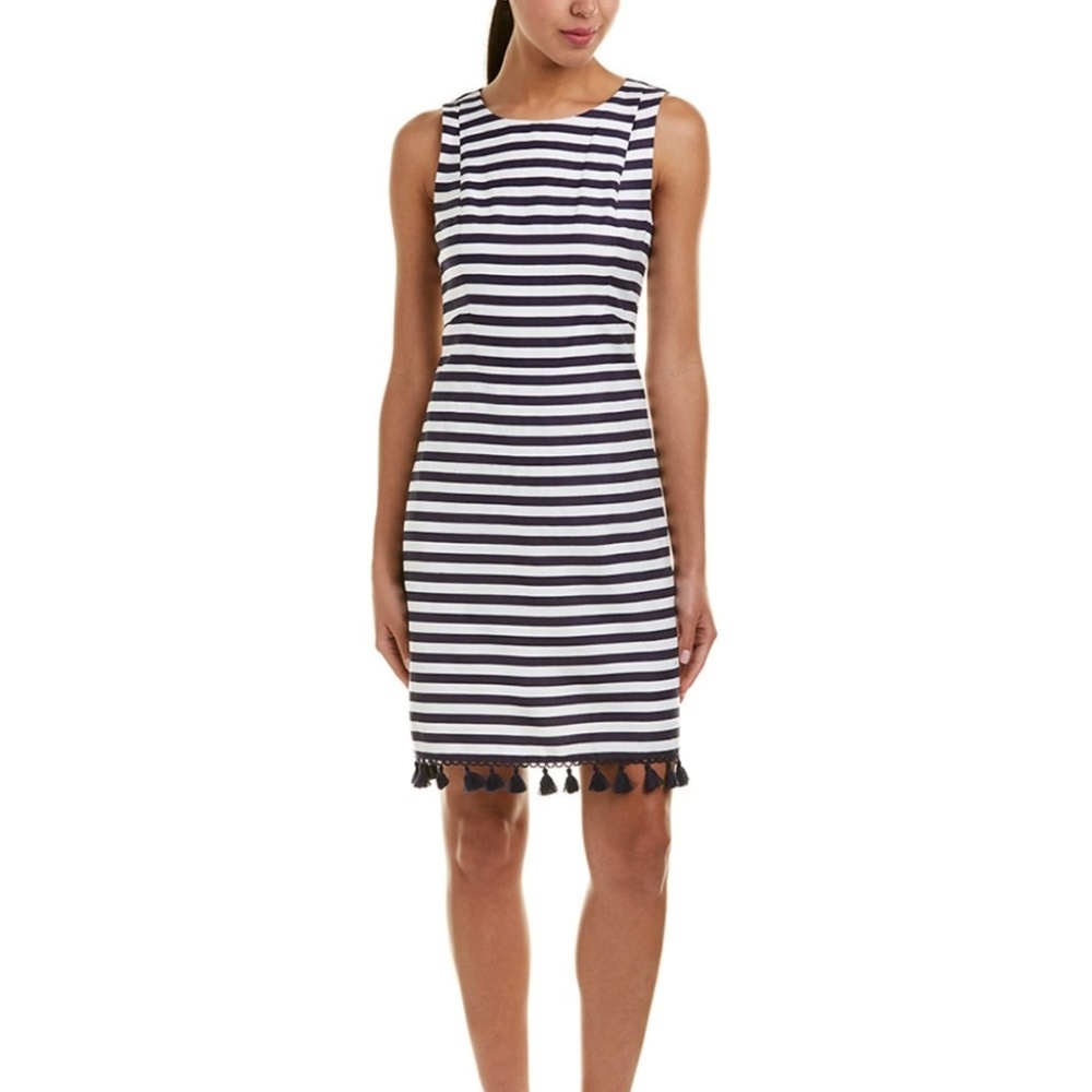 ELIZA J Eliza J Linen-Blend Shift Dress